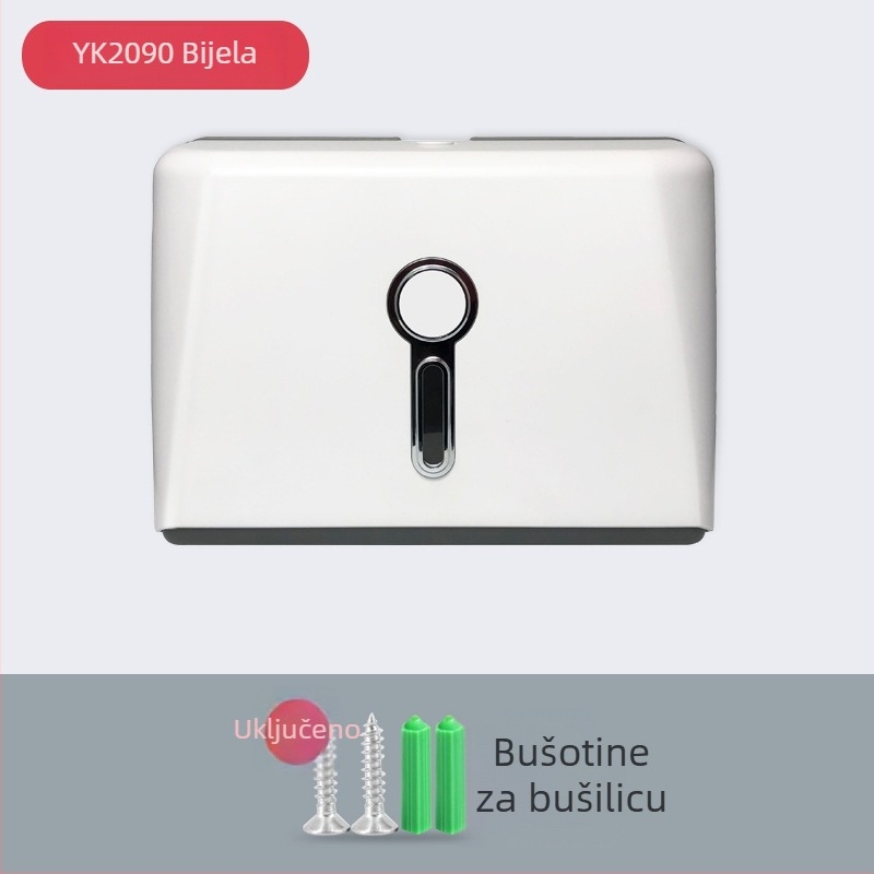 Kutija za maramice, ABS, zidna, vodootporna, višefunkcionalna, model YK2090
