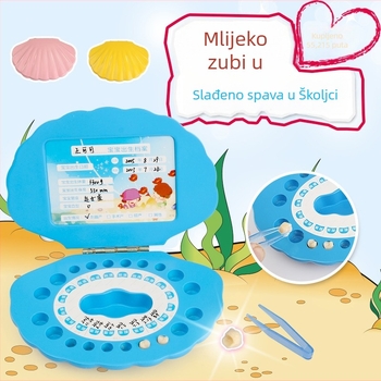 Drvena kutija za čuvanje mliječnih zuba djeteta – uspomena za djecu od 4 do 6 godina