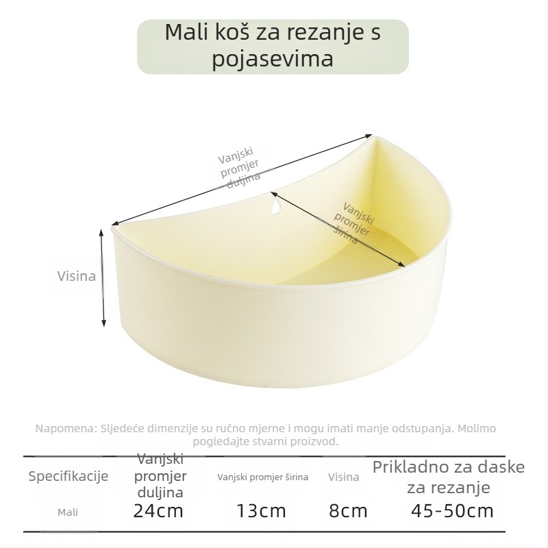 Prince Plastična kuhinjska kutija za skladištenje s držačem za dasku za rezanje – prilagodljiva, otisnuti logotip, pogodna kao dar, lansirana u proljeće 2013