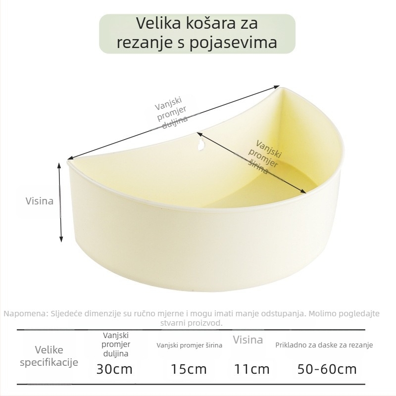 Prince Plastična kuhinjska kutija za skladištenje s držačem za dasku za rezanje – prilagodljiva, otisnuti logotip, pogodna kao dar, lansirana u proljeće 2013