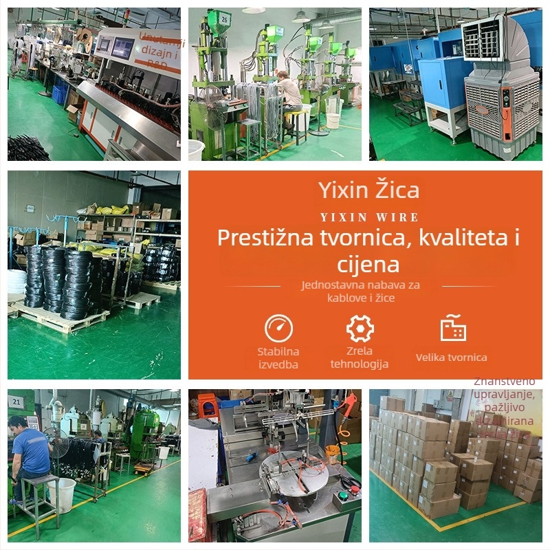Yixin napajanje kabel s američkim trostupnim ženskim utikačem i aligator klipom za kamp opremu
