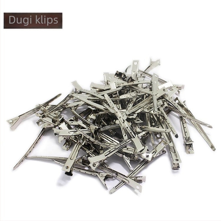 Metalni klip za kljun s dugim kljunom, dizajn sa sedam rupa, valovita drška, paket od 12 komada