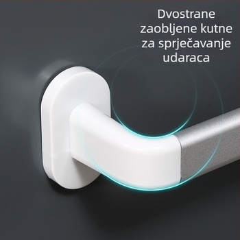 Zidni držač papuča u kupaonici, bez bušenja, plastični, jednoslojni, s odvodnjom