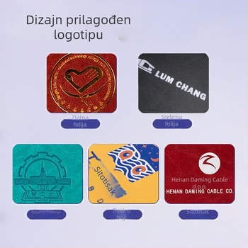 Prilagođena poslovna bilježnica za sastanke, s otvara lista, kućište od umjetne kože, 100–200 stranica, 80 gsm papir, s logom