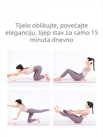ABS joga lopta, debela, otporna na probijanje, za oblikovanje kukova i vježbanje zdjeličnog dna – Pilates lopta