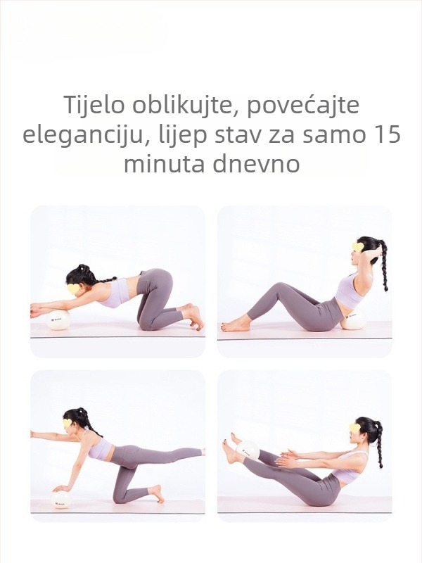 ABS joga lopta, debela, otporna na probijanje, za oblikovanje kukova i vježbanje zdjeličnog dna – Pilates lopta