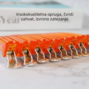 Aluminijski klip za kosu za profesionalce, klip u obliku kljuna patke za frizuru, bez tragova