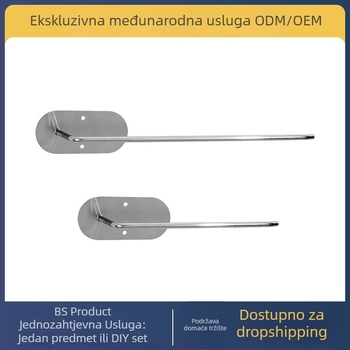 Kuhinjski stalak od nehrđajućeg čelika, montaža bez bušenja, jednoslojni, model SXZJ, nosivost 3 kg, brušeni završetak