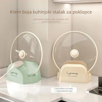 Stolni držač poklopca za posude i daski za rezanje – višenamjenski, pomični, bez montaže, plast