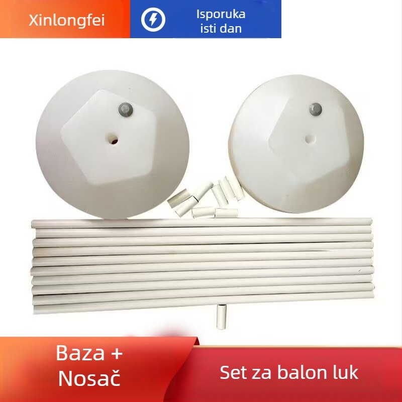 Set za balonsku arku s kristalnim PVC cijevima i velikom bazom za napajanje vodom, za vjenčanja i praznike