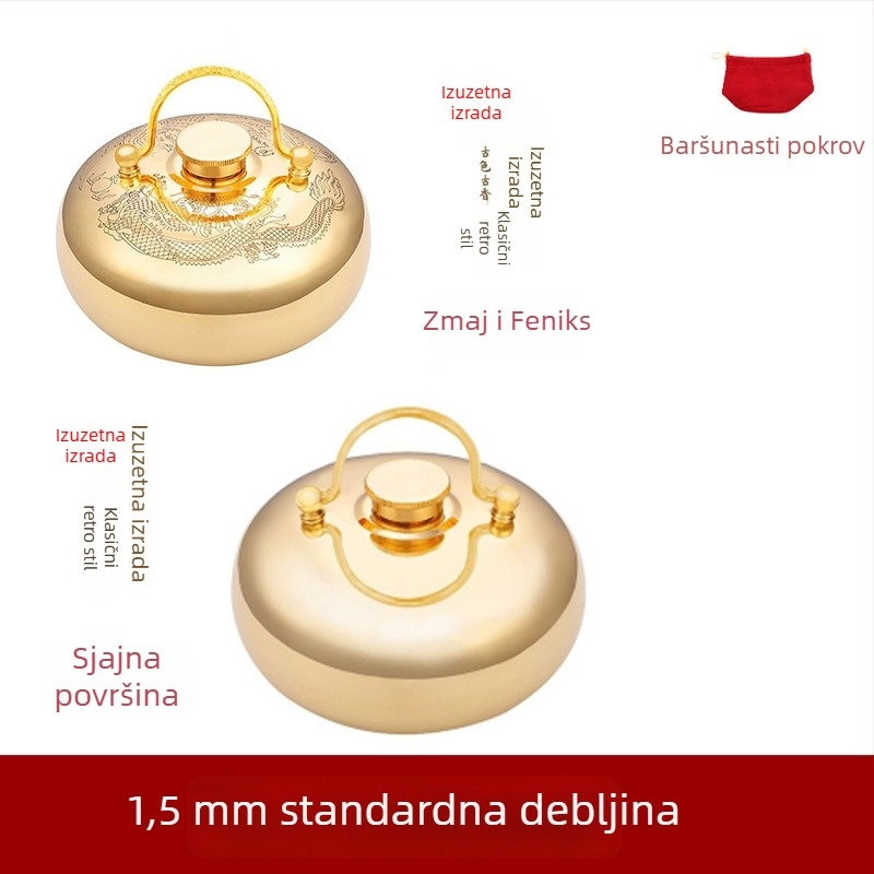 Mesingova boca za toplu vodu s ručnim grijačem, retro stil, masaža ruku, stopala i leđa