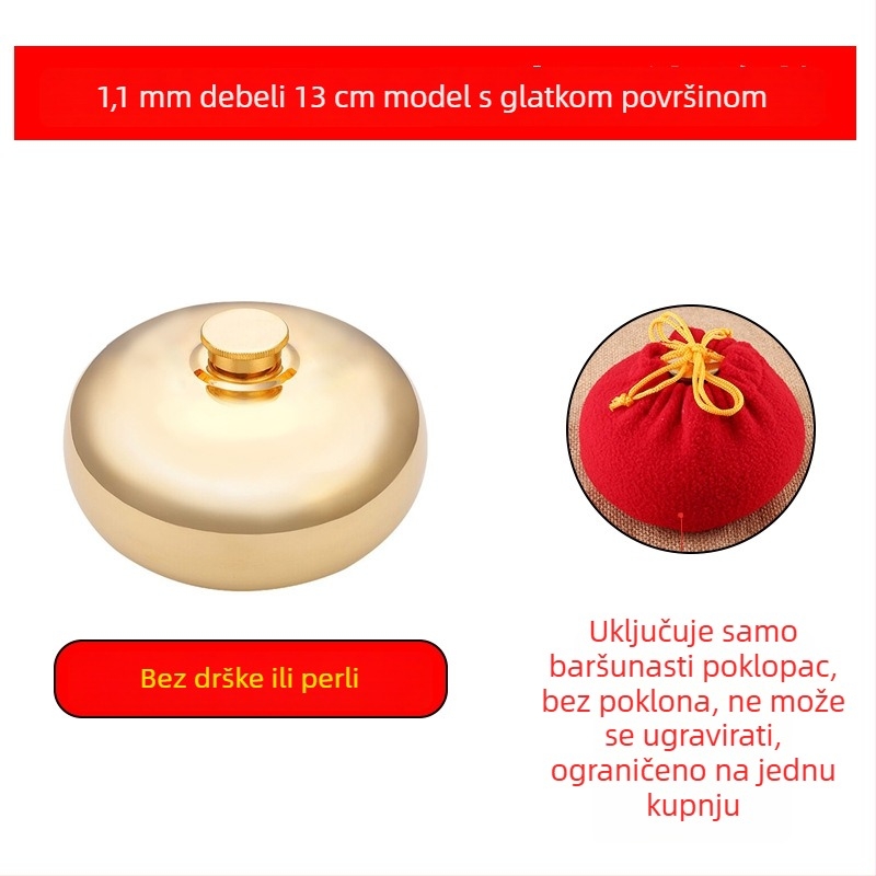 Mesingova boca za toplu vodu s ručnim grijačem, retro stil, masaža ruku, stopala i leđa