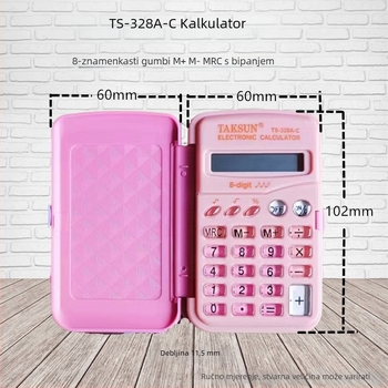 TAKSUN Dexin TS-328A-C mini preklopni kalkulator za studente računovodstva