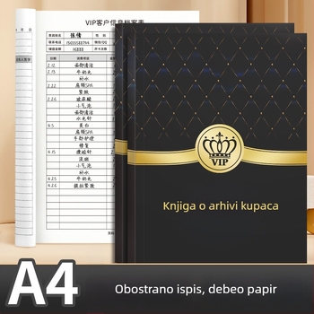 Bilježnica s umjetnom kožom omotom, žično uvez, Dowling papir, težina papira 406 g, 100–200 stranica