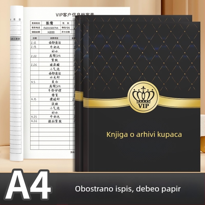 Bilježnica s umjetnom kožom omotom, žično uvez, Dowling papir, težina papira 406 g, 100–200 stranica