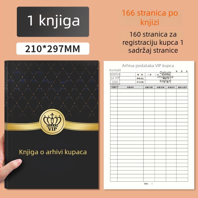 Bilježnica s umjetnom kožom omotom, žično uvez, Dowling papir, težina papira 406 g, 100–200 stranica