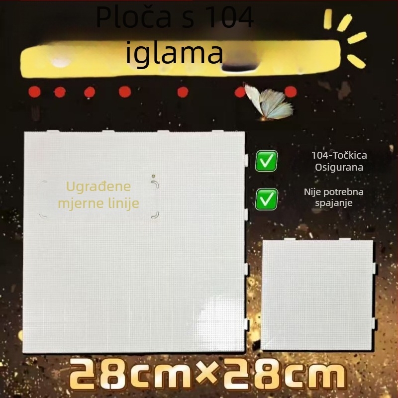 Ploča za perle s 52 i 104 klinova, otporna na visoke temperature, gravirana, otporna na opekline i bez deformacije