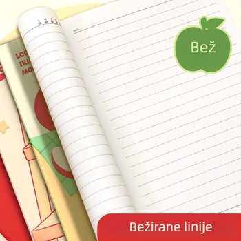 Youbao Crtani blok za učenike, vezan koncem, papirnati omot, 50–100 stranica