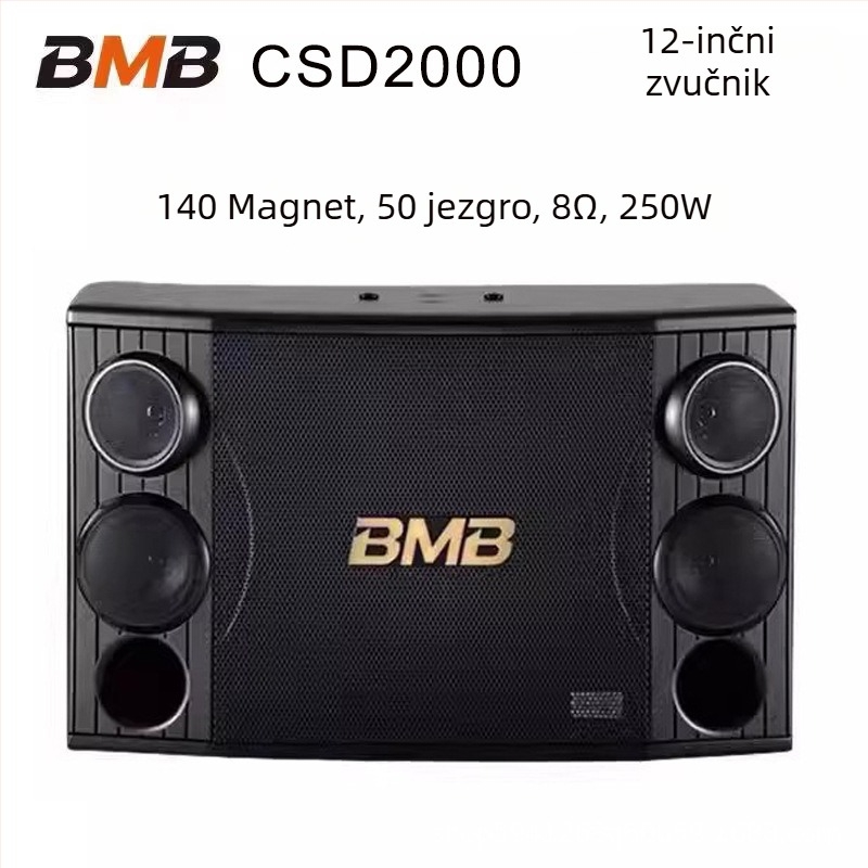 Profesionalni zvučnik BMB CSD-2000 za prostorije, dom, KTV, konferencije i plesnu dvoranu; univerzalna kompatibilnost; mogućnost tiska logotipa.