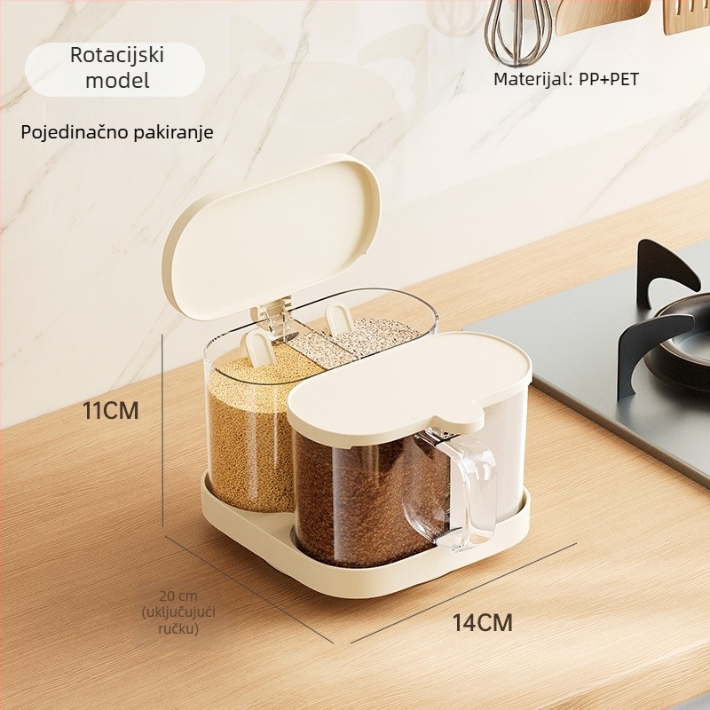 Deju set kutija za začine – plastika, soli i začini, modern minimalistički stil