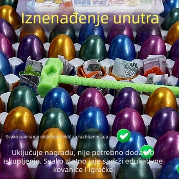 100 komada igračaka za lomljenje jaja, kutije iznenađenja za školsku kantinu, mini sretna jaja za štandove