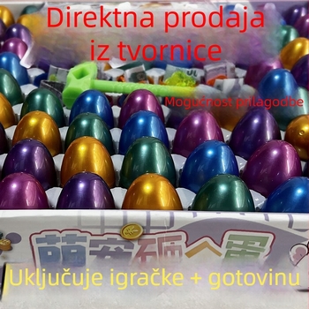 100 komada igračaka za lomljenje jaja, kutije iznenađenja za školsku kantinu, mini sretna jaja za štandove