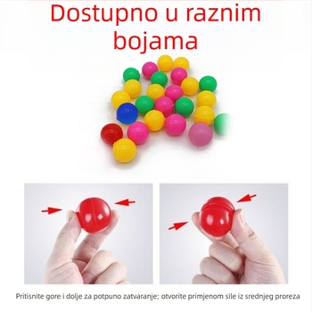 Otvorena lutrijska lopta – plastična, brend Yiru, rekviziti za događaje, Uskrsno jaje