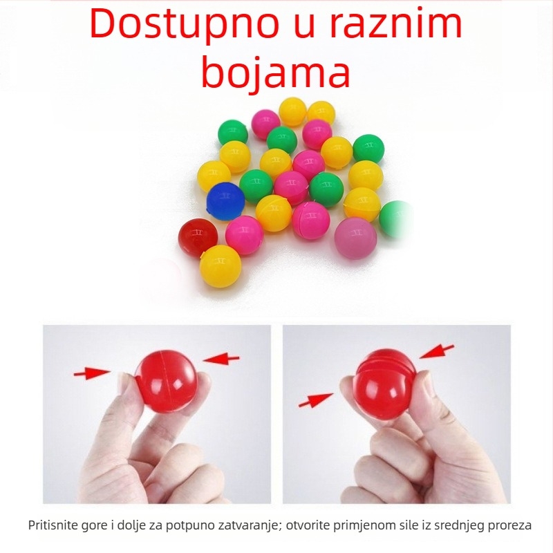 Otvorena lutrijska lopta – plastična, brend Yiru, rekviziti za događaje, Uskrsno jaje