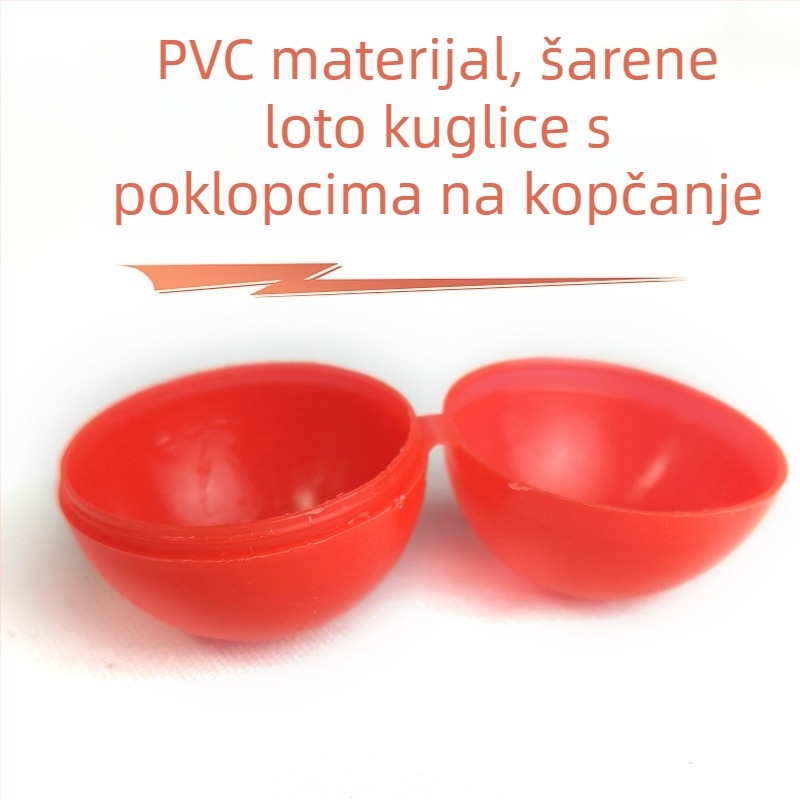 Otvorena lutrijska lopta – plastična, brend Yiru, rekviziti za događaje, Uskrsno jaje