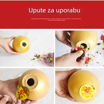 Plastično uskrsno jaje – rekvizit za događaje i lutriju, bez personalizacije, bez logotipa, poklon za razredne kolege, Božić i useljenje