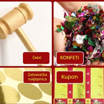 Plastično uskrsno jaje – rekvizit za događaje i lutriju, bez personalizacije, bez logotipa, poklon za razredne kolege, Božić i useljenje