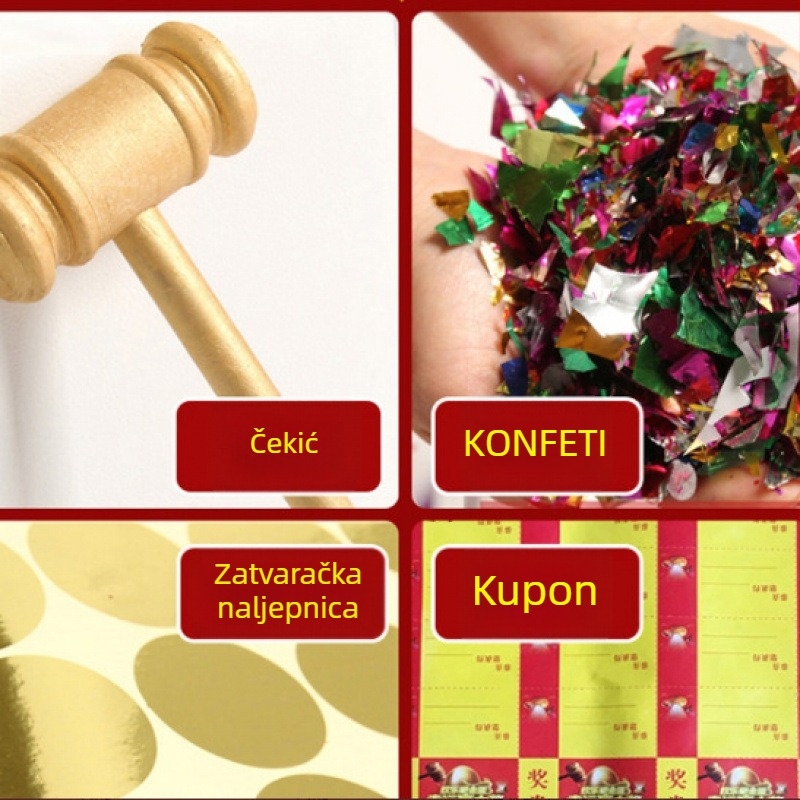 Plastično uskrsno jaje – rekvizit za događaje i lutriju, bez personalizacije, bez logotipa, poklon za razredne kolege, Božić i useljenje