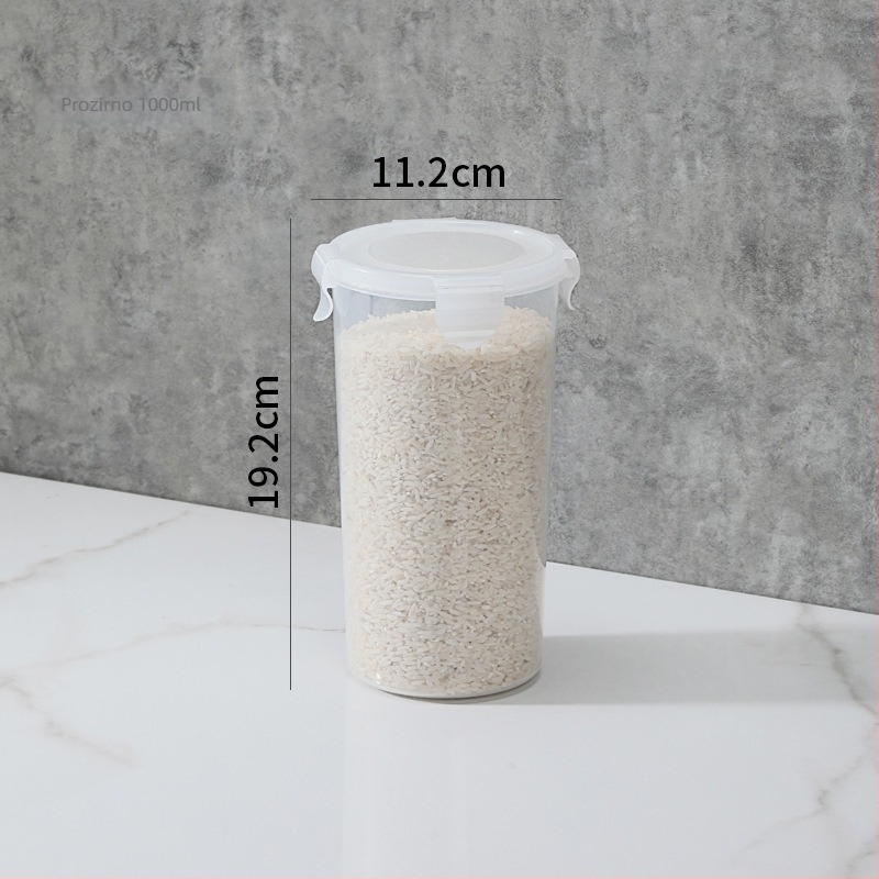 Plastični zatvoreni spremnici za hranu, prozirni, cilindrični, kapacitet 501–800 ml, Marka Hundred Words
