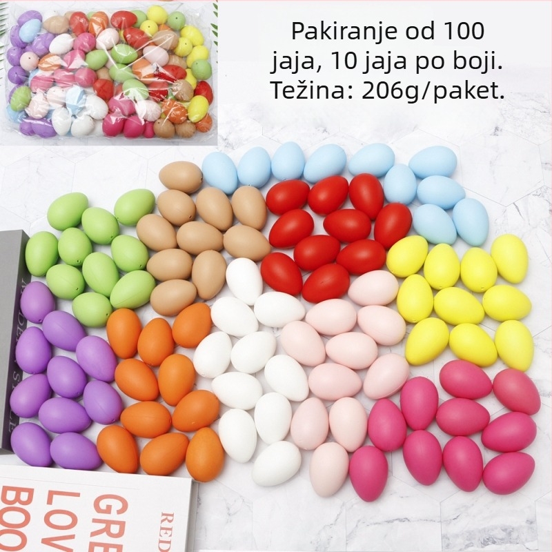 Dingyi plastična uskršnja jaja dekoracija — sprej bojano, DIY-prijateljski, logo OK