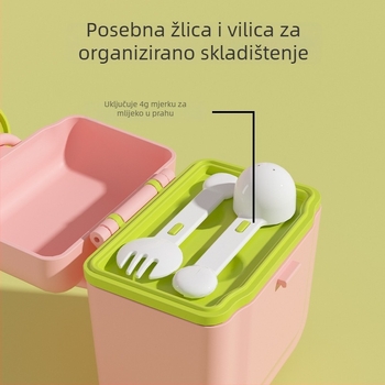 Toukie dvostruko slojevita kutija za bebin prah mlijeka s bar kodom na ambalaži