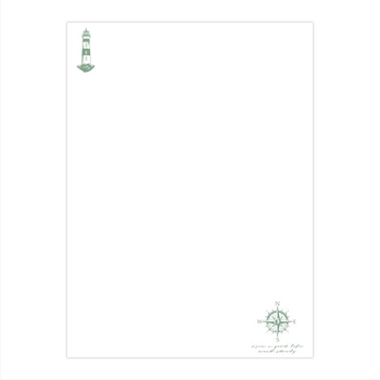 Debeli papir za pisma s vodoravnim crtama – serija Retro Chronicle, europski minimalistički stil, 10 listova. Marka Early Foam, Model CJ11