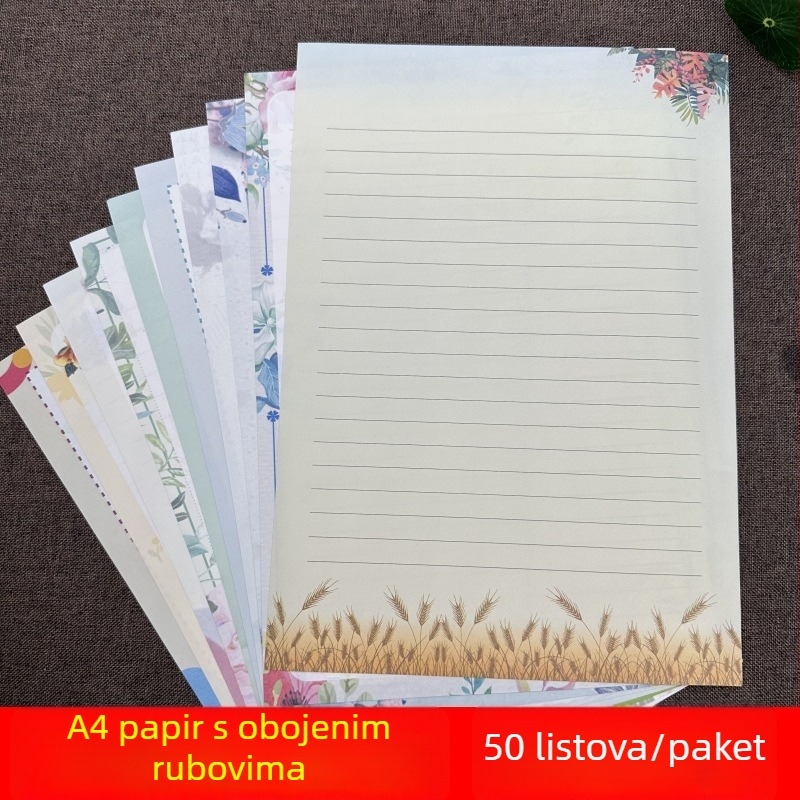 Pwift A4 papir za pisanje, 80 g/m² papir od drvnog celuloznog vlakna, stil kineska kuverta, bez logotipa