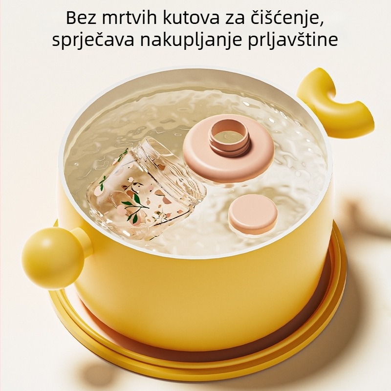 Toukie prenosna kutija za dječju mliječnu formulu s višestrukim pregradama, zatvorena okrugla kutija za putovanja