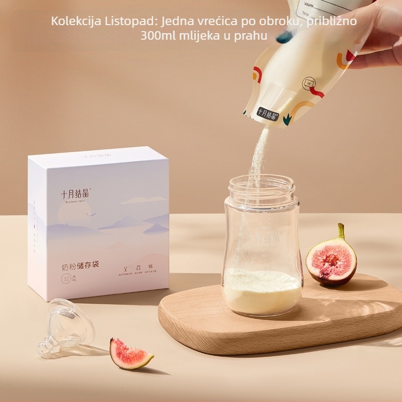 Vrećica za pohranu mliječnog praha, jednokratna, prijenosna, zapečaćena za svježinu, 50 g PET+PE