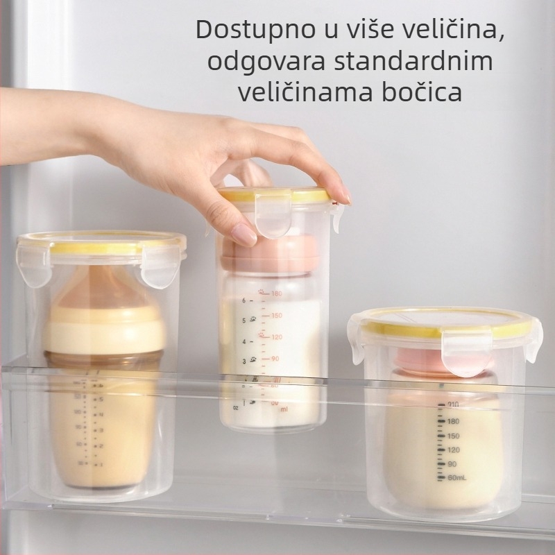 Kutija za skladištenje mlijeka majke, hermetički zatvarač, 800–1000 ml, PP, okrugli oblik, model 227-J-6109
