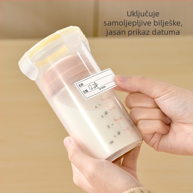 Kutija za skladištenje mlijeka majke, hermetički zatvarač, 800–1000 ml, PP, okrugli oblik, model 227-J-6109