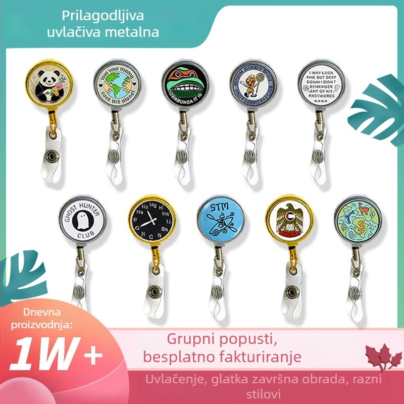 Aluminijska Easy Pull sklopiva kopča – mogućnost prilagodbe, tisak logotipa, uredski poklon za sajmove.