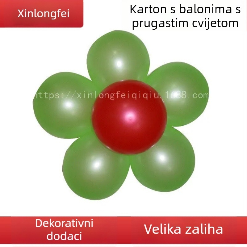 Xinlongfei plastični dodaci za balone s oblikom cvijeta šljive – kompletan set