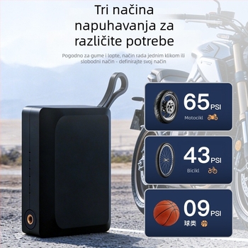 KST mini električna pumpa za planinske i cestovne bicikle, prenosiva AI pametna USB pumpa s LED zaslonom tlaka u stvarnom vremenu, automatsko isključivanje i zaštita od pregrijavanja