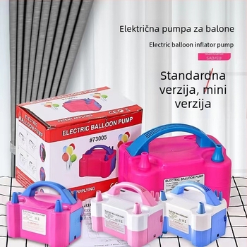 Set za napuhavanje balona: električna i ručna pumpa, dugačak trak od Oxford materijala, za zračne balone, rođendanska proslava