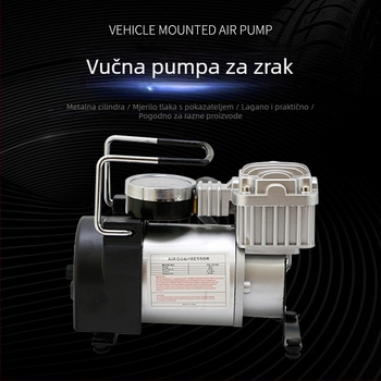 Električna pumpa za zrak za automobile i motocikle, 220V, 180W, jednocilindrična, 35 L/min, manometar