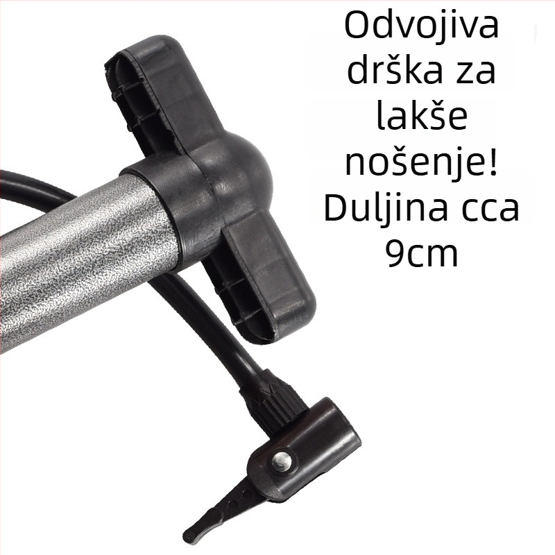 Ručna pumpa za bicikle, automobile i košarkaške lopte – prijenosna plastična pumpa