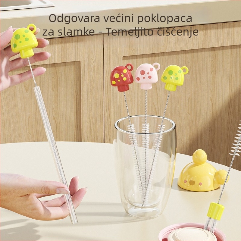 Dječja četka za čišćenje bočica, bradavica i slamki – mekane dlačice, produženi višenamjenski štapić za čišćenje