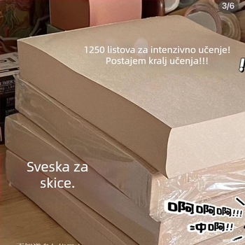 Rukopisni papir – prazan, kineskog stila omotnica, 800 listova, pogodan kao dar