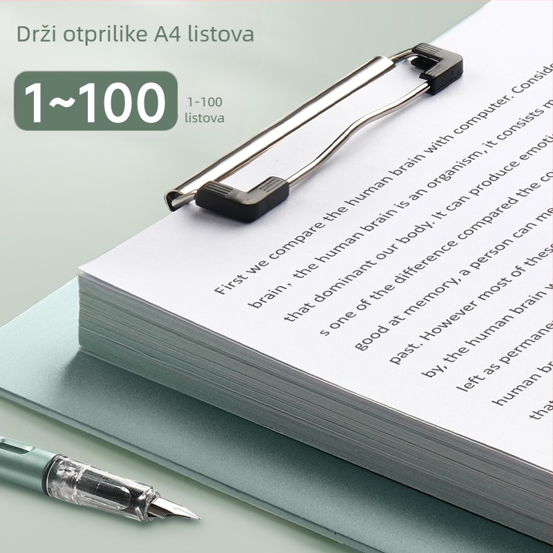 A4 dosje s klipom — PP materijal; snažan jedinstveni klip; debljina ploče 150c; marka Qidiguan; model 298